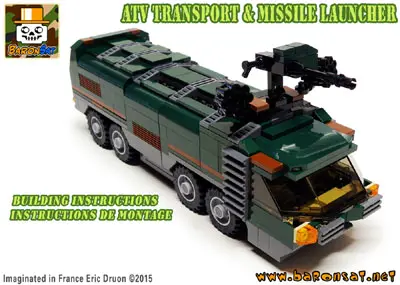 Lego-moc-ATV-Transport-Missile-Launcher-custom Lego-moc-Transport-instructions-Missile-Launcher